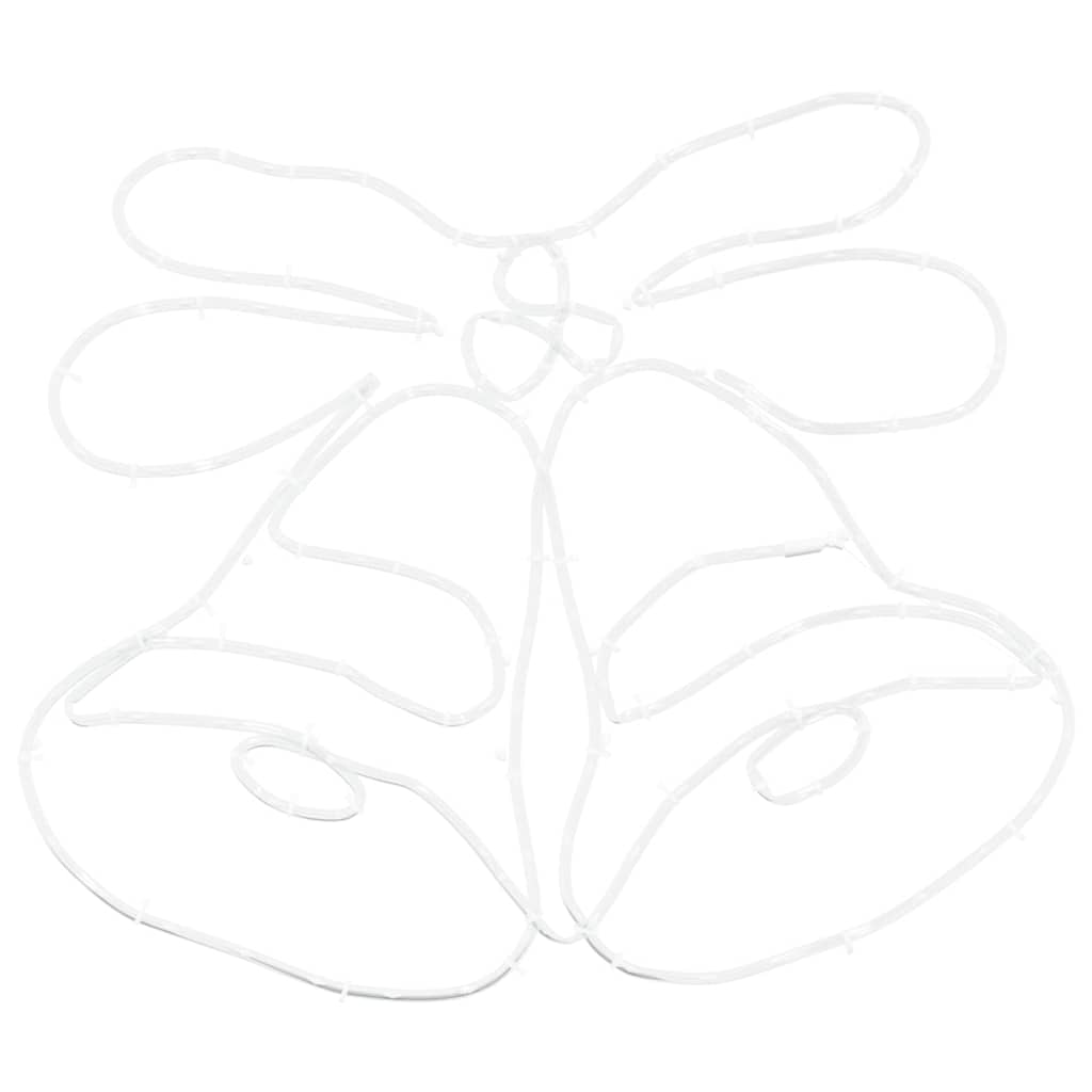 Christmas Bell with 144 LEDs Multicolour 56 x 46 cm PVC